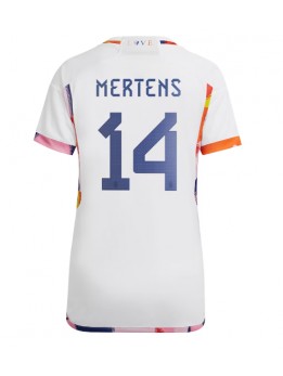 Belgien Dries Mertens #14 Auswärtstrikot für Frauen WM 2022 Kurzarm